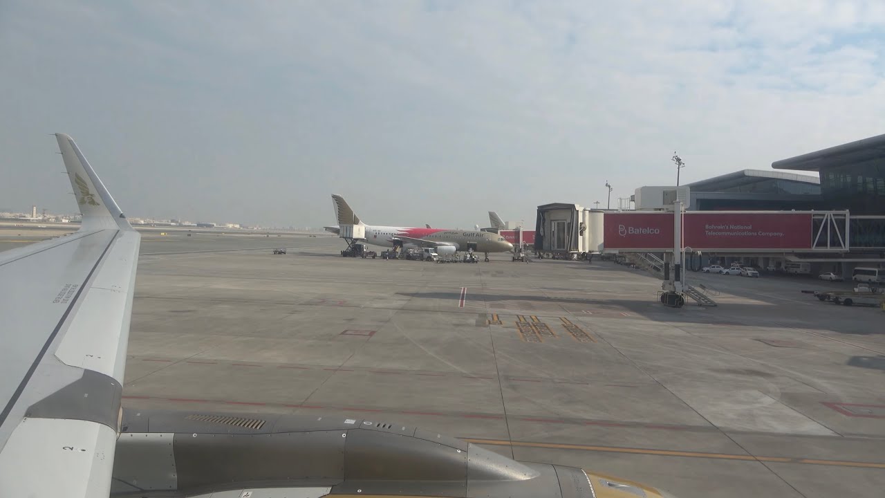Gulf Air Airbus A320 Neo Take Off From Bahrain International Airport