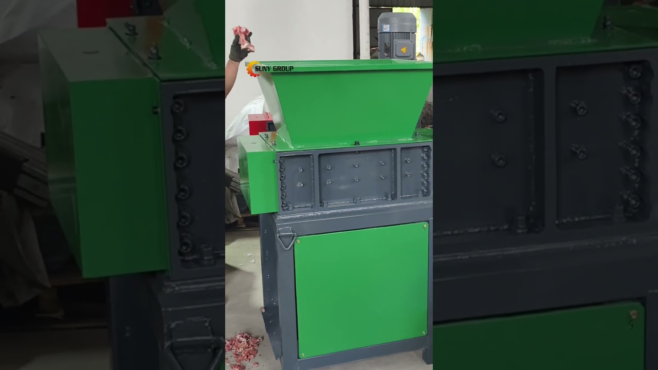 Cow Bone Shredding Demonstration &ndash; 500 Type Mini Double Shaft Shredder
