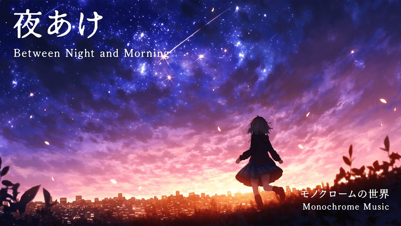 夜あけ  Between Night and Morning 【仕事・勉強用ミュージック｜モノクロームの世界】
