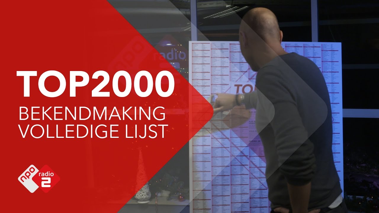 De Top 2000 lijst is bekend! | NPO Radio 2