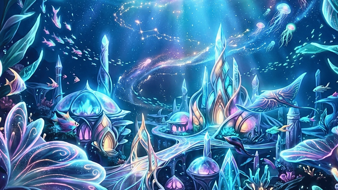 Underwater Fantasy World 🌊✨ A Magical Visual Escape