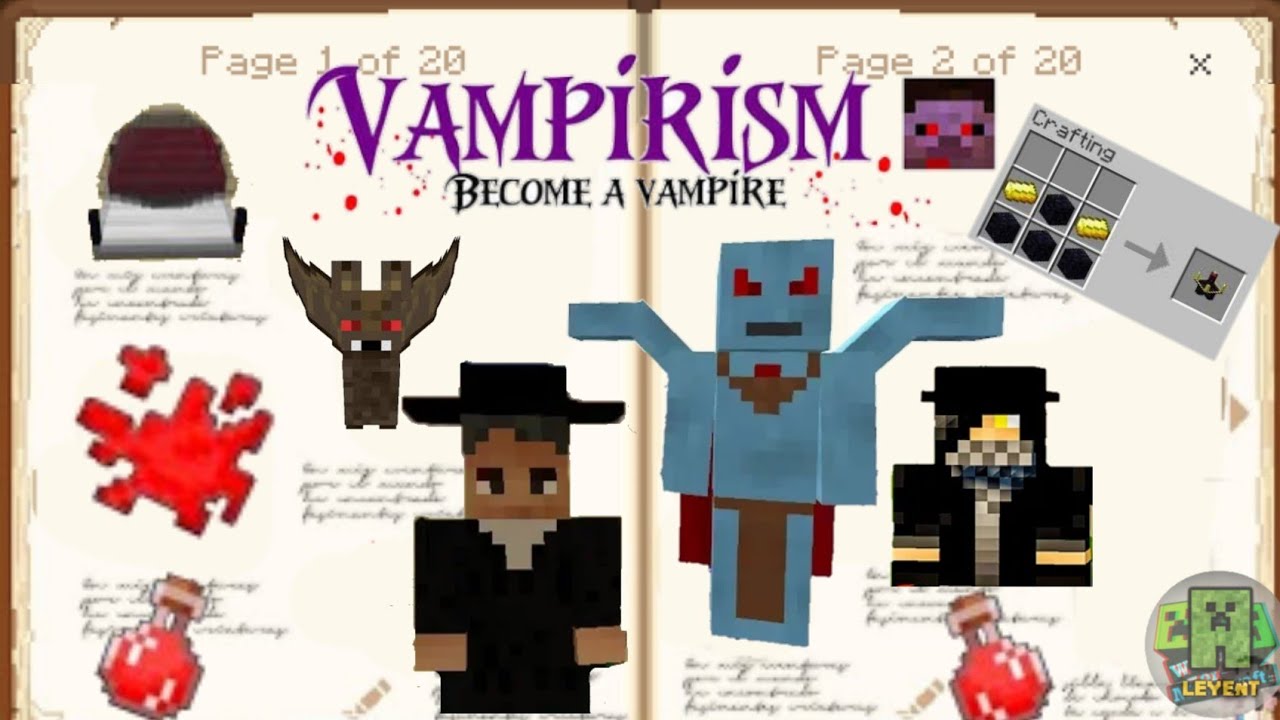 Vampirism Addon🧛‍♂️ | Minecraft Pe 🔴 |