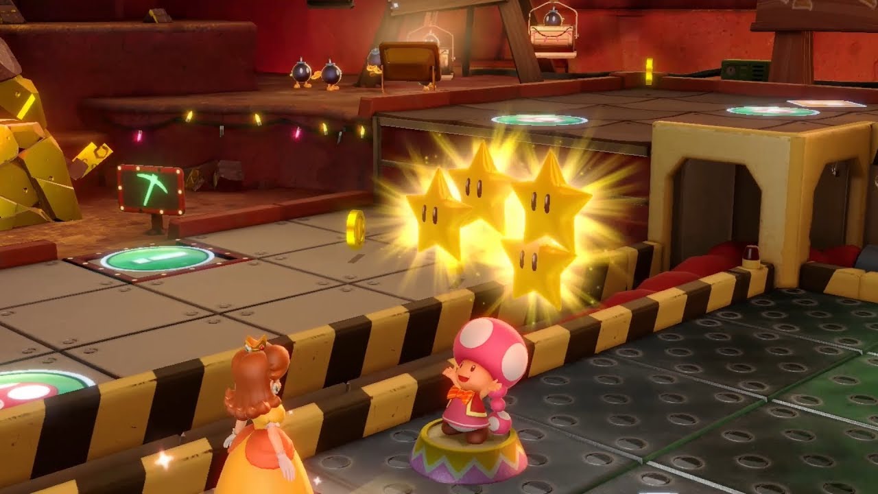Super Mario Party Partner Party #778 Gold Rush Mine Daisy & Monty Mole vs Hammer Bro & Dry Bones