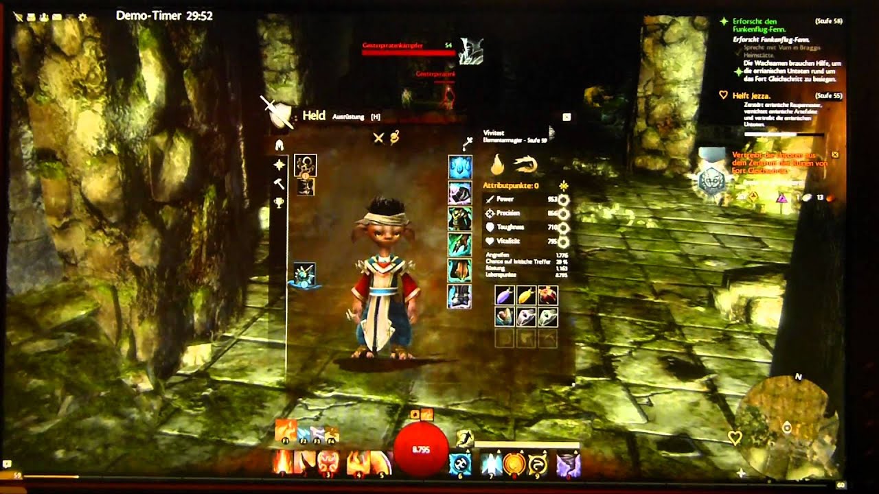 Asura Elementalist Gameplay - Guild Wars 2 @ gamescom 2011 [FullHD+Sound]