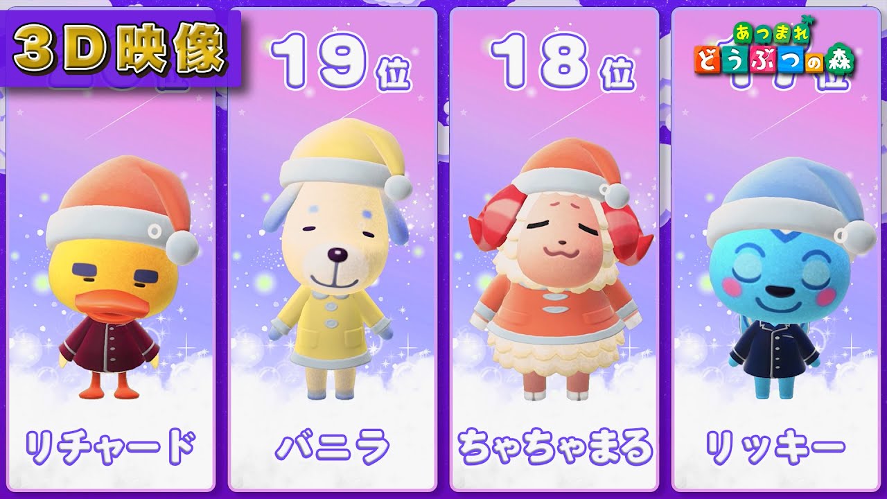 【あつ森】すやすや…寝るのが好きそうなどうぶつランキング！【あつまれどうぶつの森】