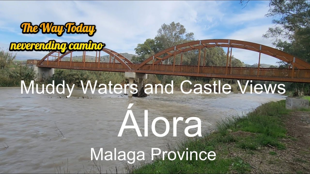 February 1st 2026 Muddy Waters and Castle Views, Álora, Malaga Province, Spain 