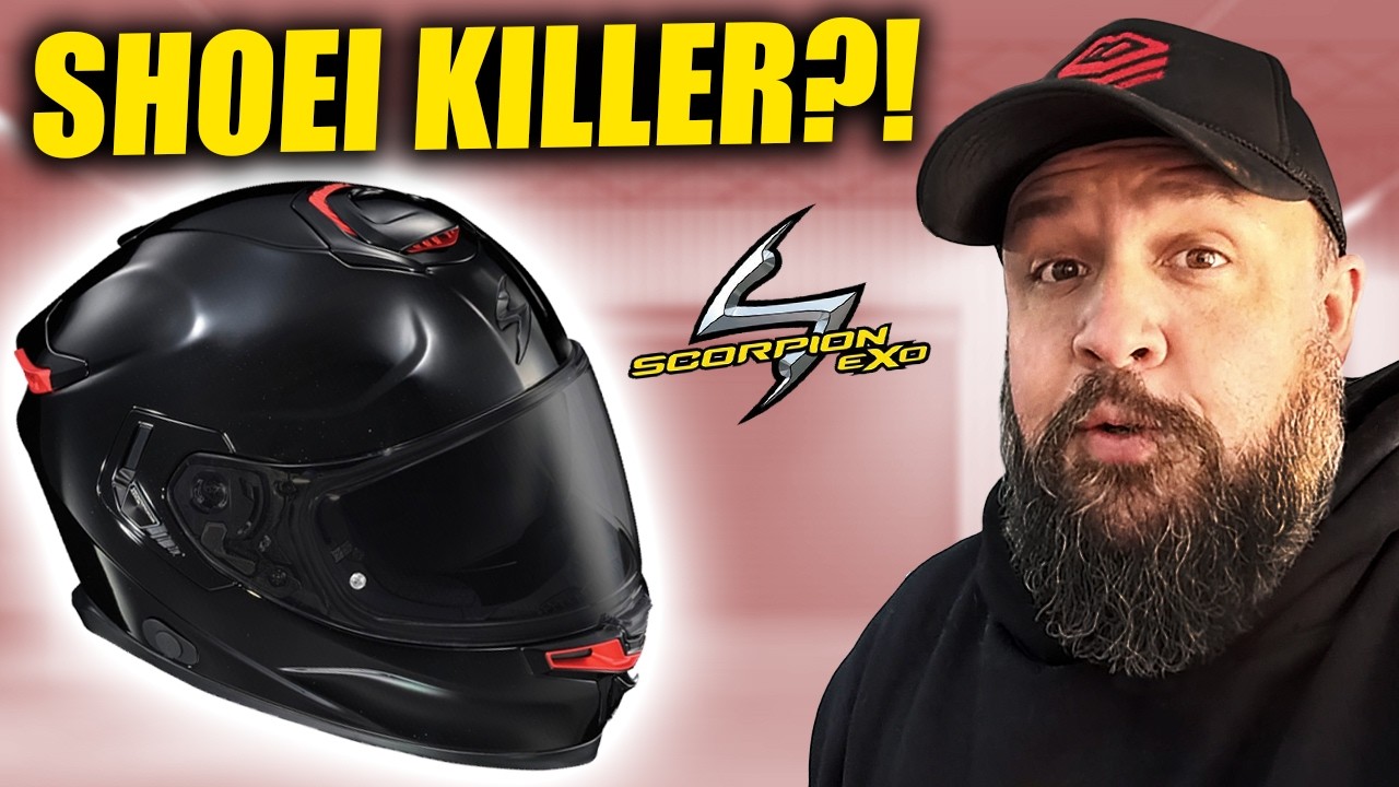 Стоит ли SHOEI беспокоиться?! Обзор Scorpion Exo Eclipse (распаковка и катание!)