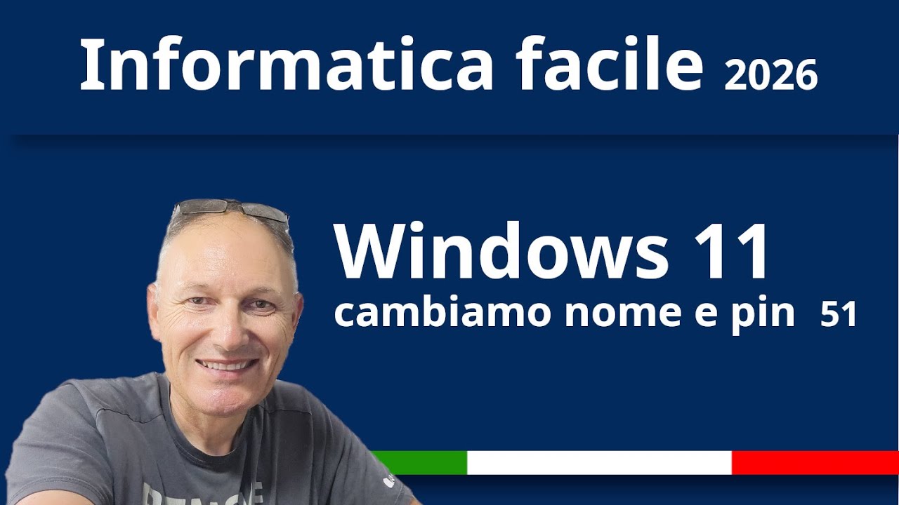51 Windows 11: come cambiare il nome utente e il PIN del computer | Informatica Facile | Maggiolina