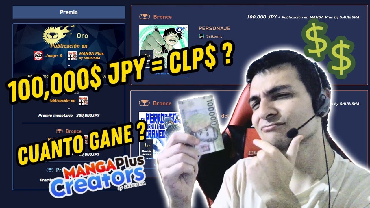 Cuanto Gan&eacute; Realmente en Manga Plus Creators ?