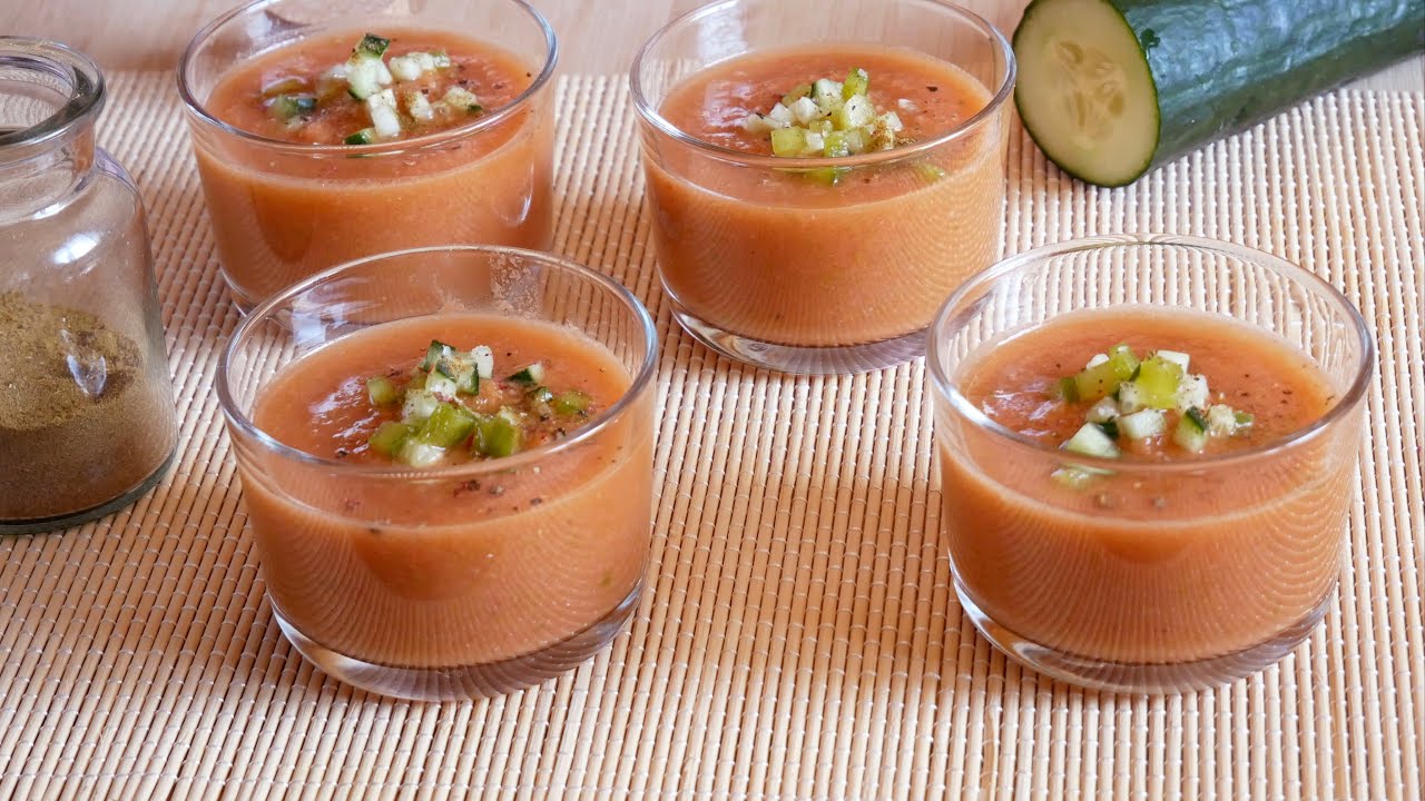 Gaspacho facile et rapide 🍅🥒🌶️