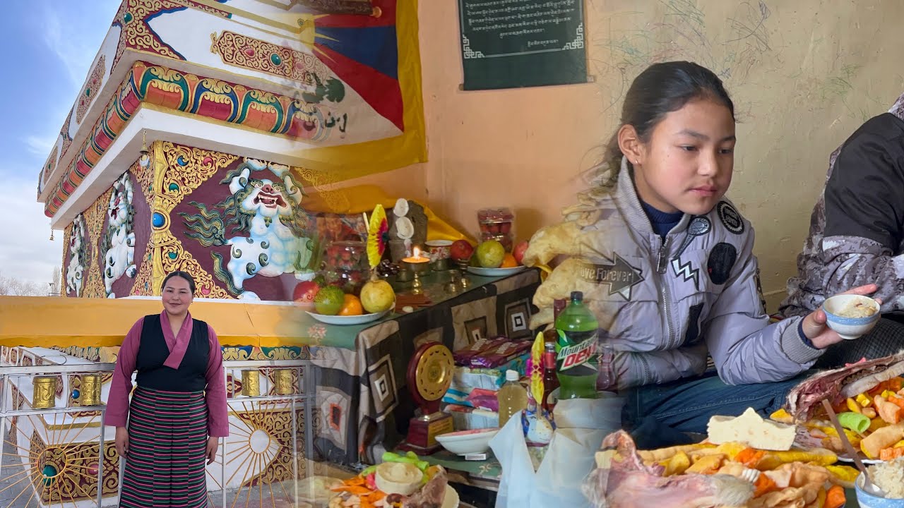 Glimpse of Losar🪅🎊#culture#newyear2026 #tibetannewyear #hanle #jhangthangvlogger#family #enjoyment 