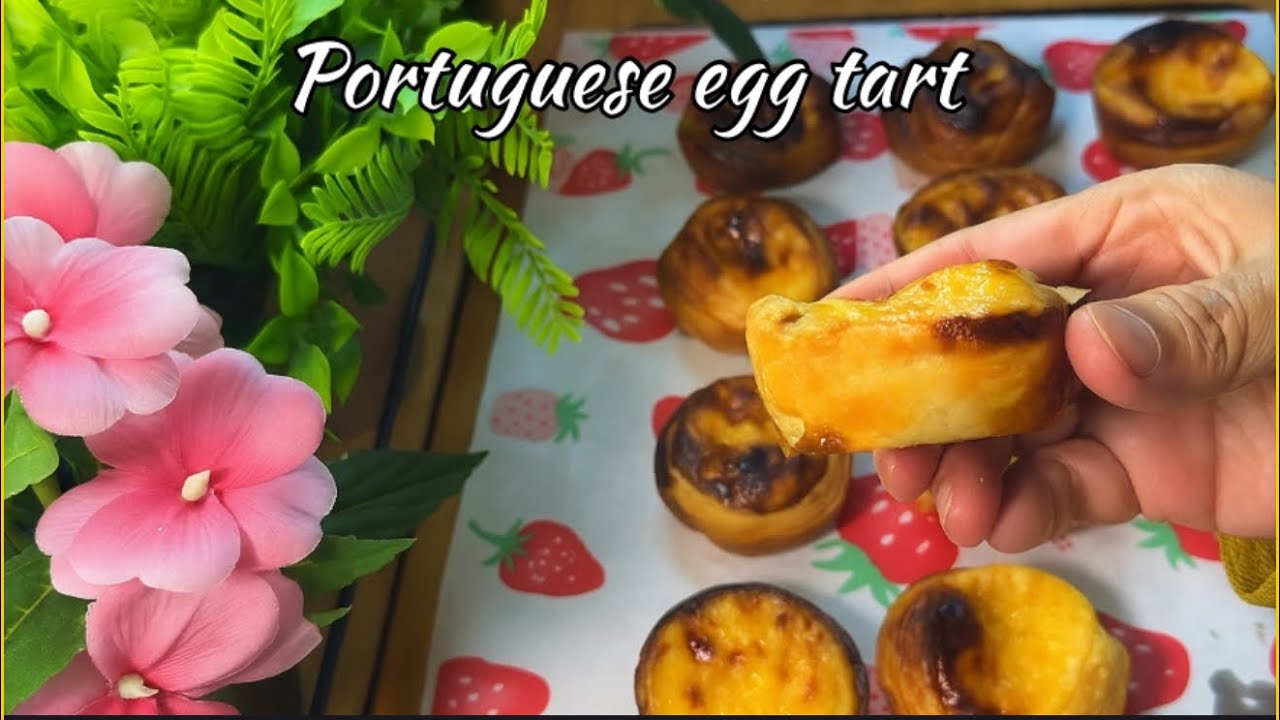 PORTUGUESE EGG TART - CRISPY AND CREAMY EGG TART | EASY EGG TART RECIPE |MUST TRY✅