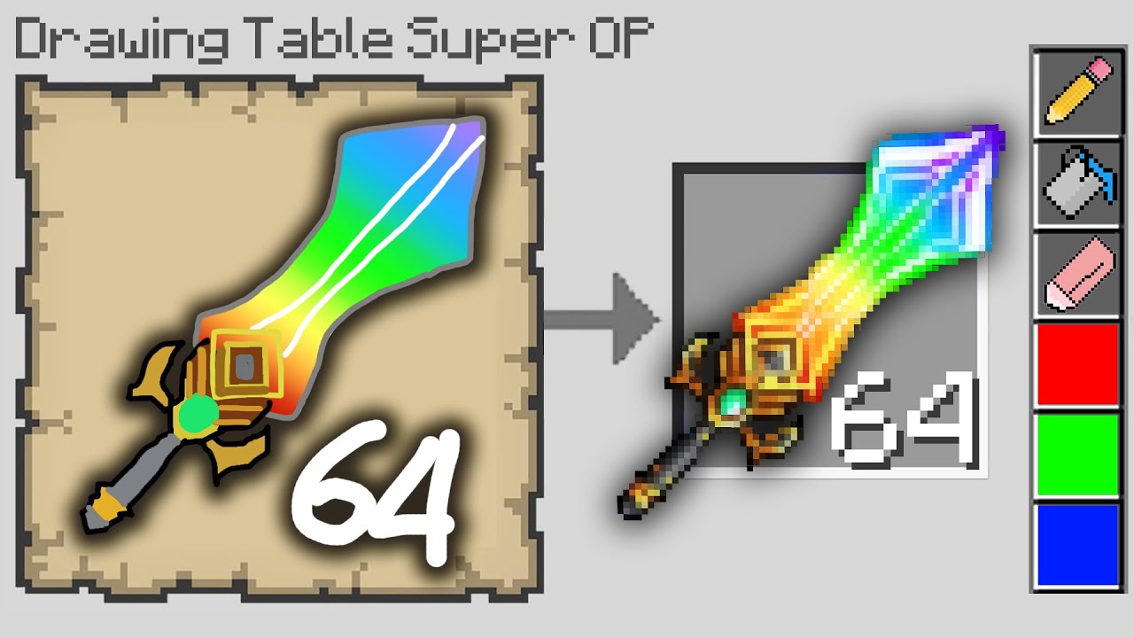 APAPUN YG GW GAMBAR DI MINECRAFT, ITEM SUPER OP LANGSUNG MUNCUL!