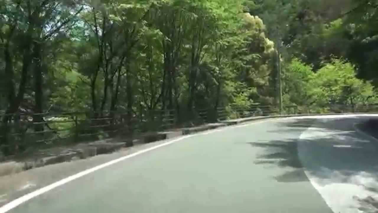 高知県道17号　東側　高知県大川村の中心部→早明浦ダム→土佐町・国道439号まで