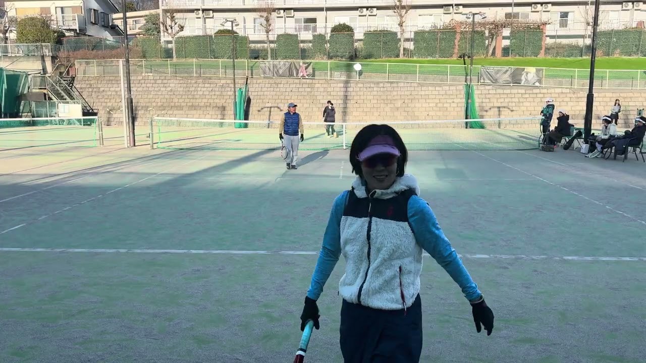 レオーネ団体戦　エキシビ　ミックスダブルス2