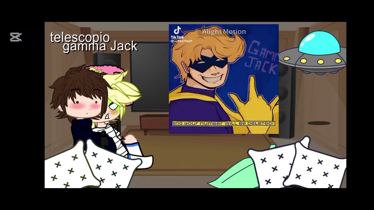 Gamma Jack y telescopio reaccionan a su ship 