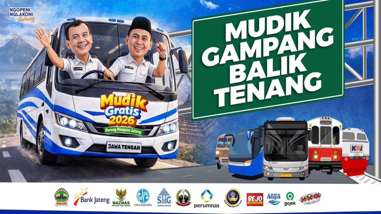 RIBUAN WARGA IKUT MUDIK GRATIS 2026 BARENG PEMPROV JATENG!