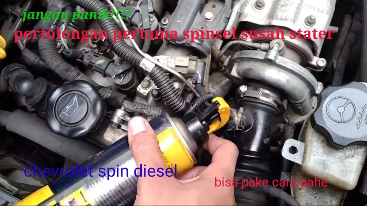 pertolongan pertama chevrolet spin diesel susah stater
