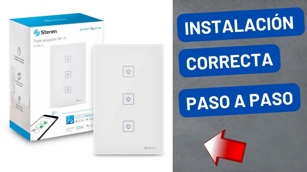 Cómo INSTALAR interruptor WiFi Steren | Tutorial ACTUALIZADO #steren #tutorial #sterenhome #shome