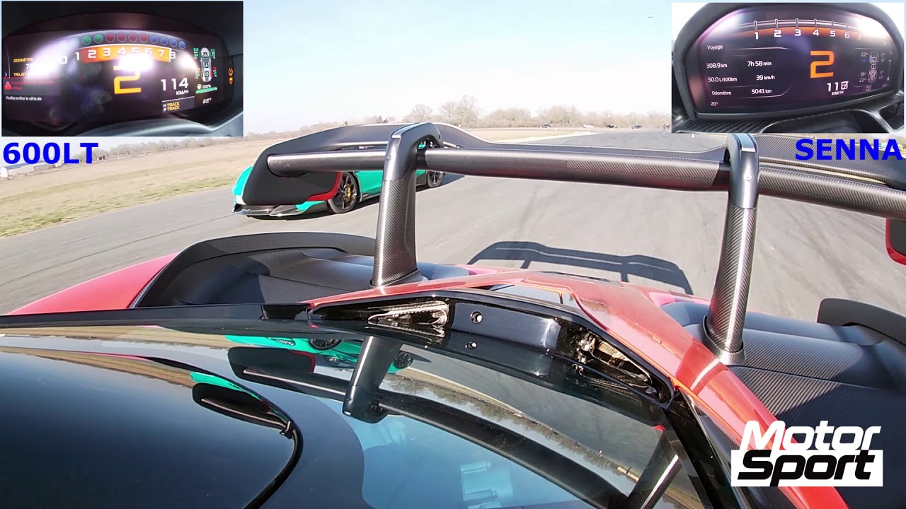 Drag race : McLaren Senna VS 600 LT