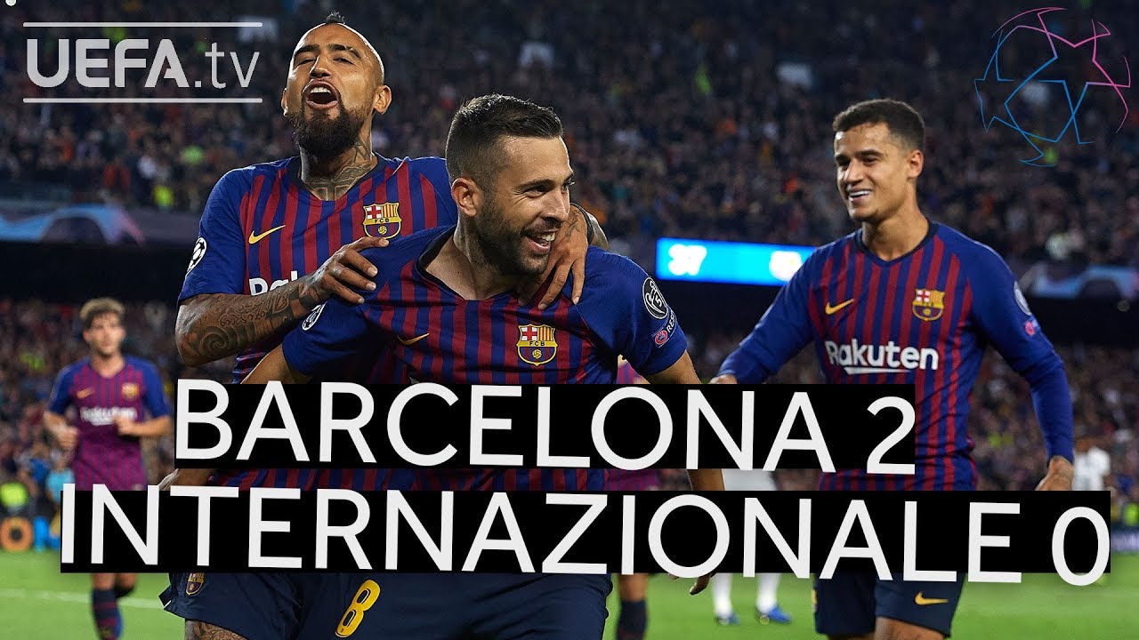 BARCELONA 2-0 INTERNAZIONALE #UCL HIGHLIGHTS