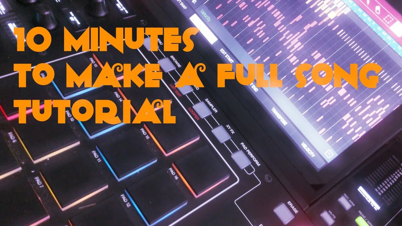 How To Ten Minute Challenge on the MPC X - Polipopo (2019 From Start to Export)