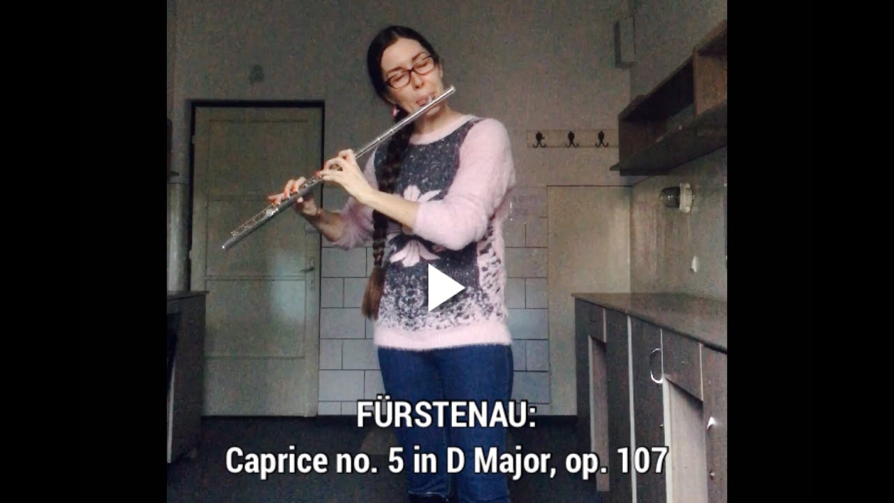 FÜRSTENAU: Caprice no. 5 in D Major, op.107 | #flute #etude #practice