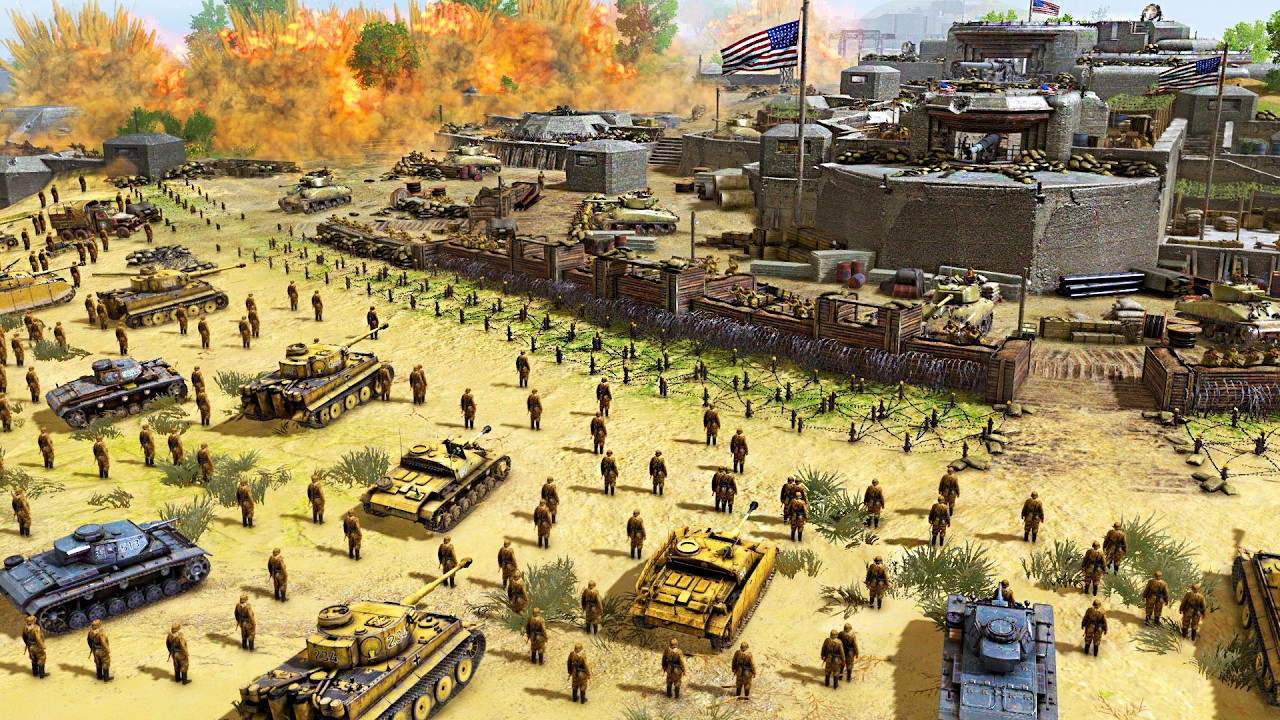 I built the Deadliest WW2 US Army SUPER-FORTRESS Defense EVER! - Gates of Hell: Base Building