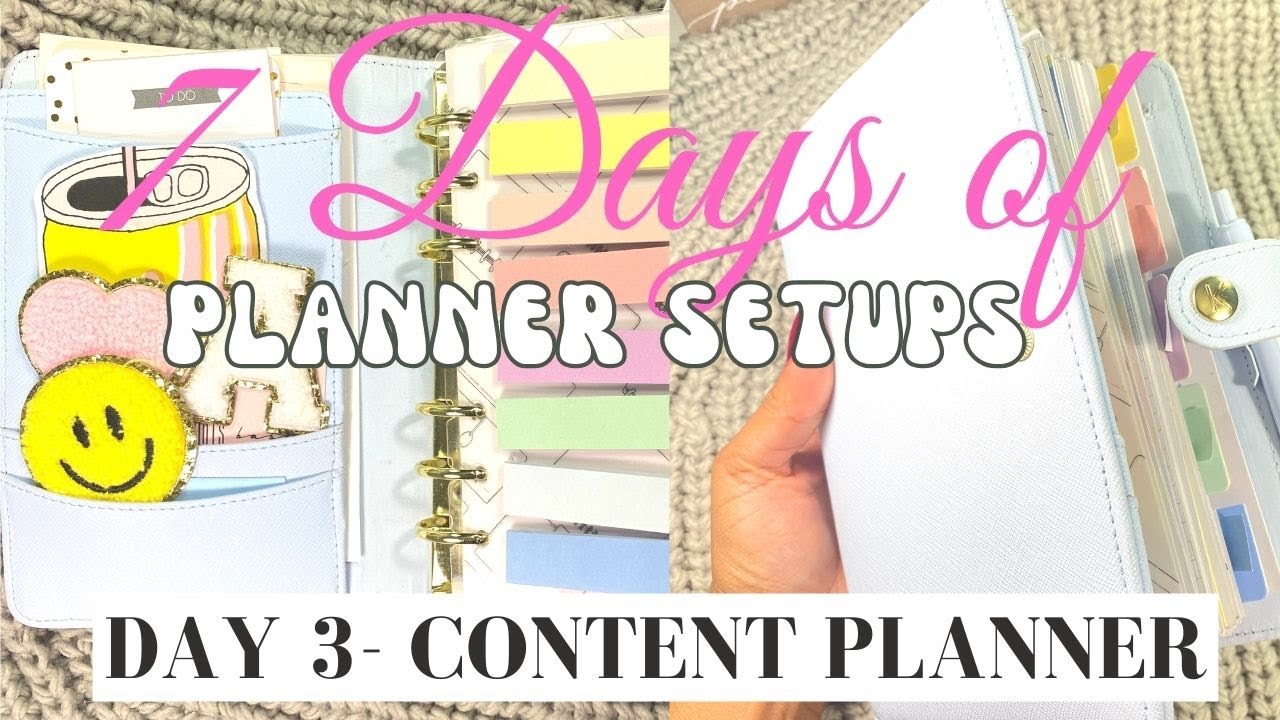 Social Media Content Planner Setup | Medium Kikki K | 7 Days of Planner Setups | Day 3