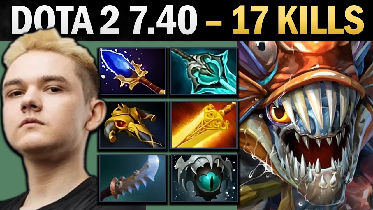 Slark Pro Carry с Radiance и Disperser - Геймплей Dota