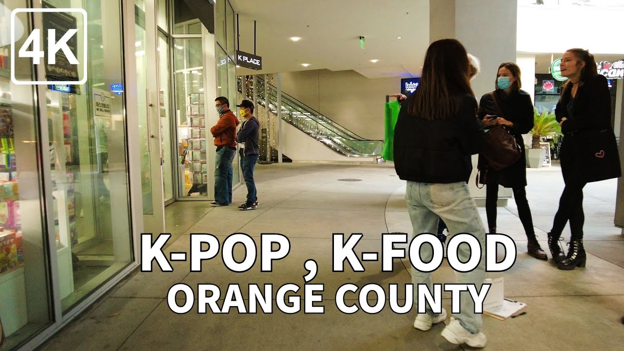 [4K] THE SOURCE MALL - Walking around BTS, K-POP STORE, K-FOOD COURT - Orange County, USA - 4K UHD