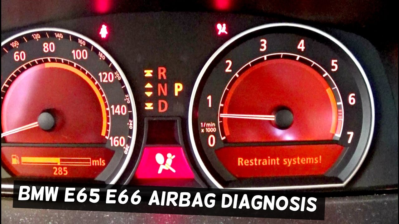 HOW TO TURN AIRBAG LIGHT OFF ON BMW E65 E66 with MAXISYS MS908P AIR BAG