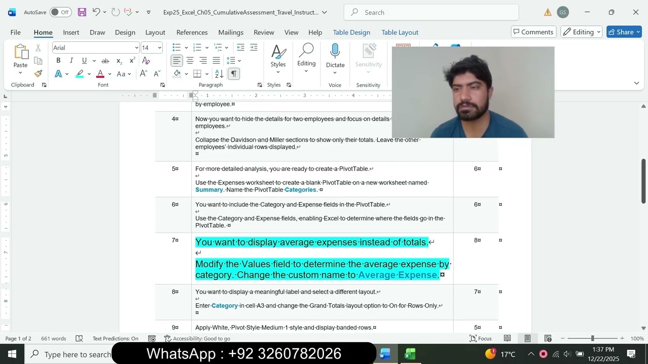 Exp25_Excel_Ch05_CumulativeAssessment_Travel | Excel Chapter 5 Grader Cumulative - Travel Expenses