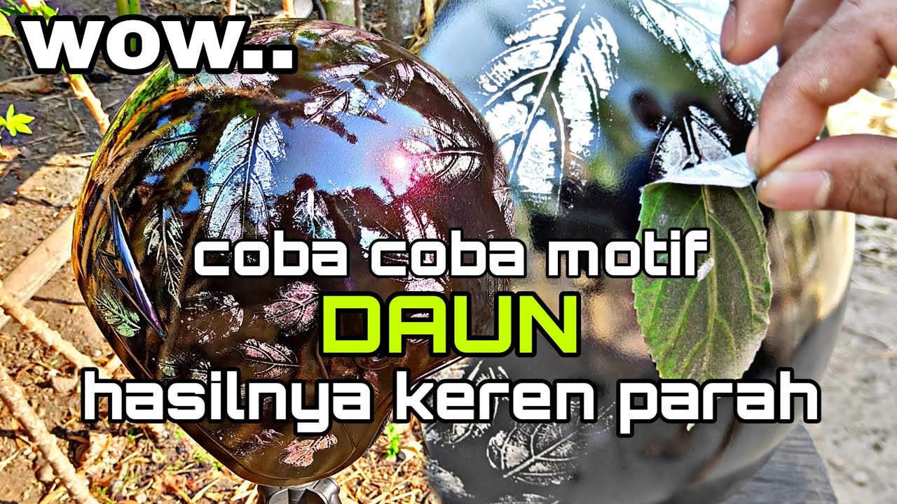 Belajar motif abstrak daun hasilnya keren banget l leaf motif