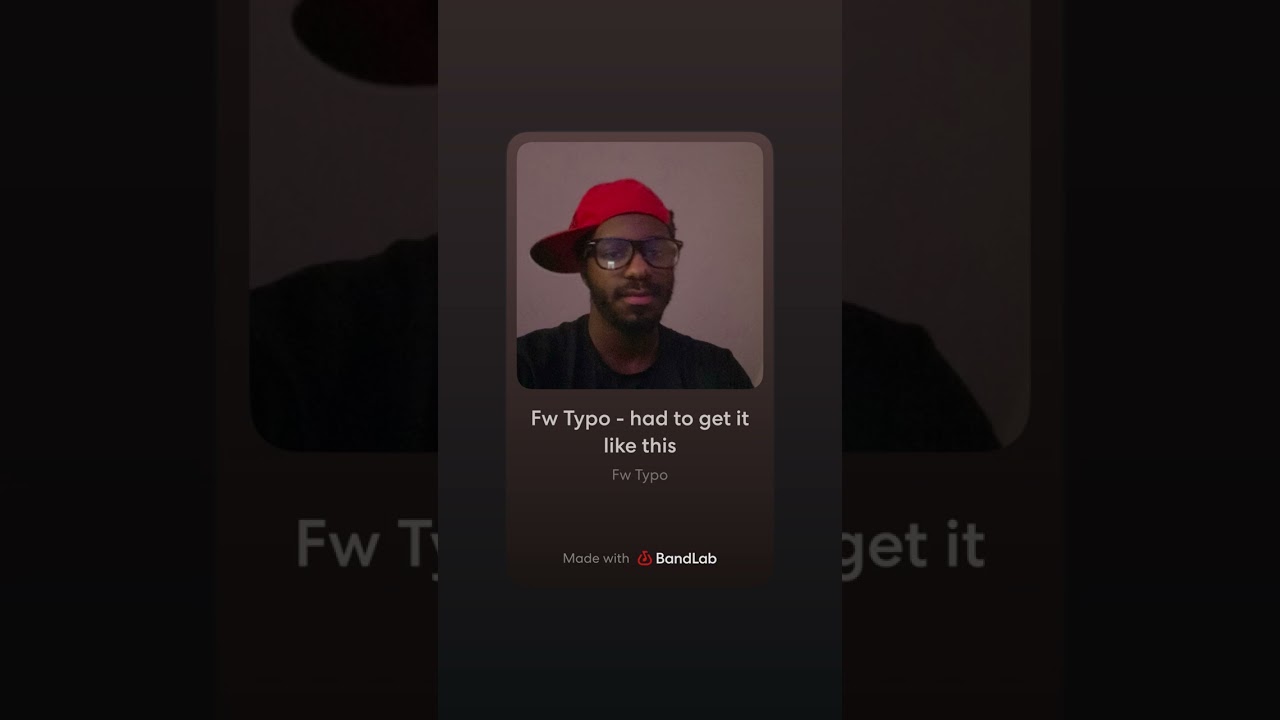 Fw Typo - had to get it like this