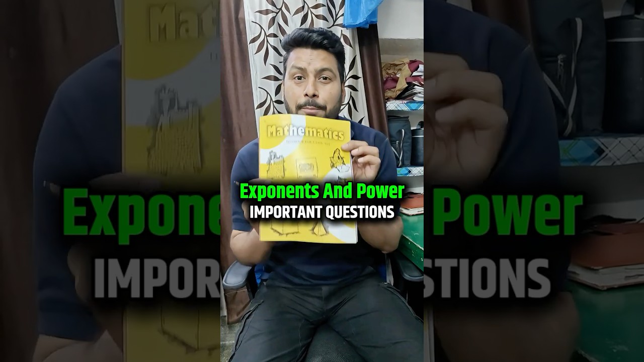 Class 8 Chapter 10 Exponents And Powers Guaranteed Qs in Exam 2026 #shorts #maths #class8