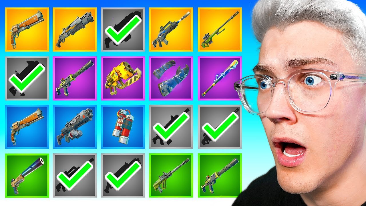 Faire 1 KILL aves TOUTES les ARMES de FORTNITE