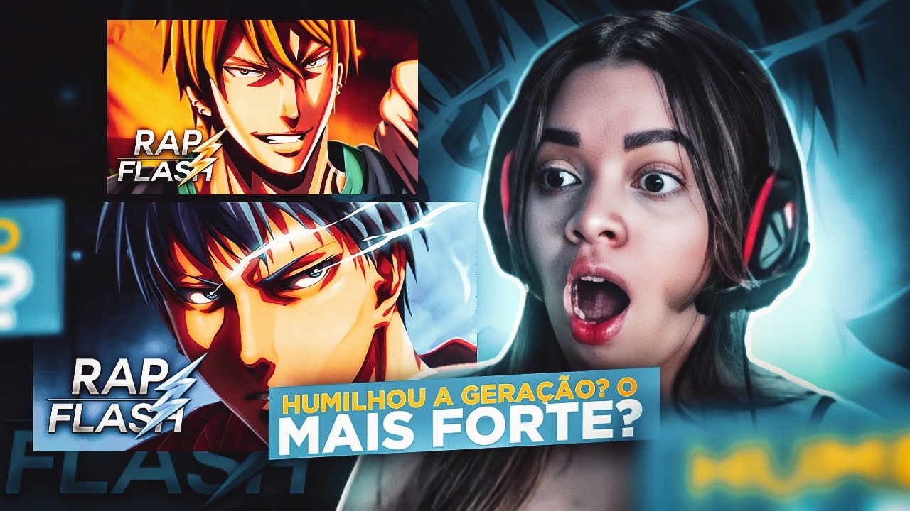 2 EM 1 | Rap do Nash Gold & Rap do Aomine Daiki 2 (KNB) - Flash Beats | [REACT]