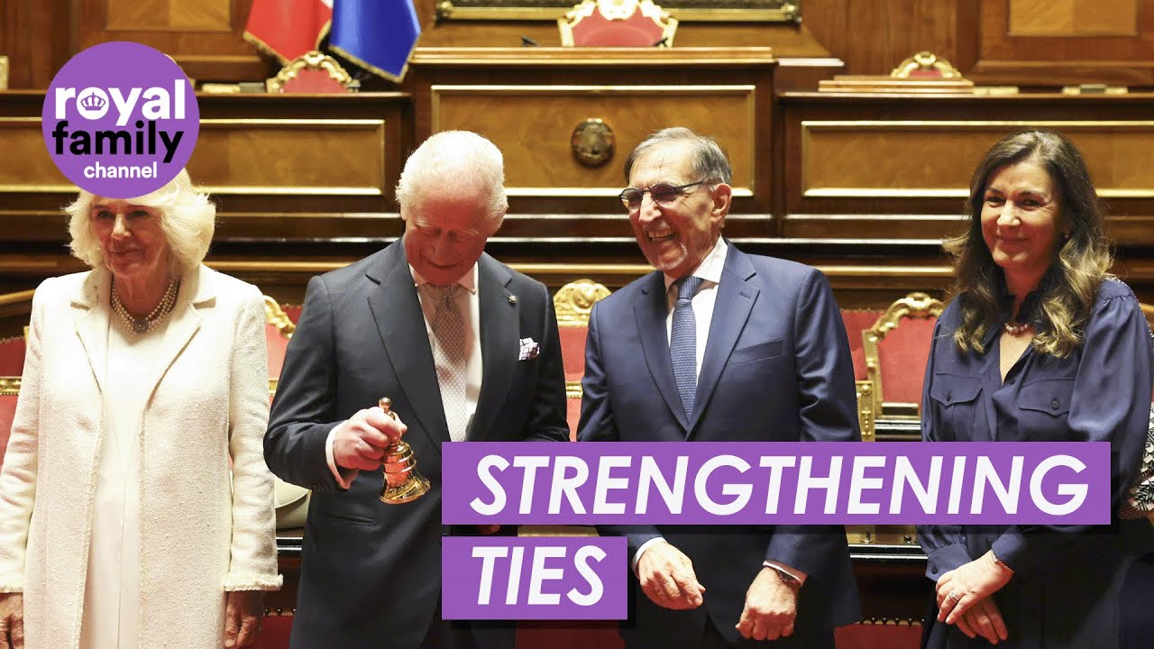 King Charles and Queen Camilla Visit Senate of the Italian Republic