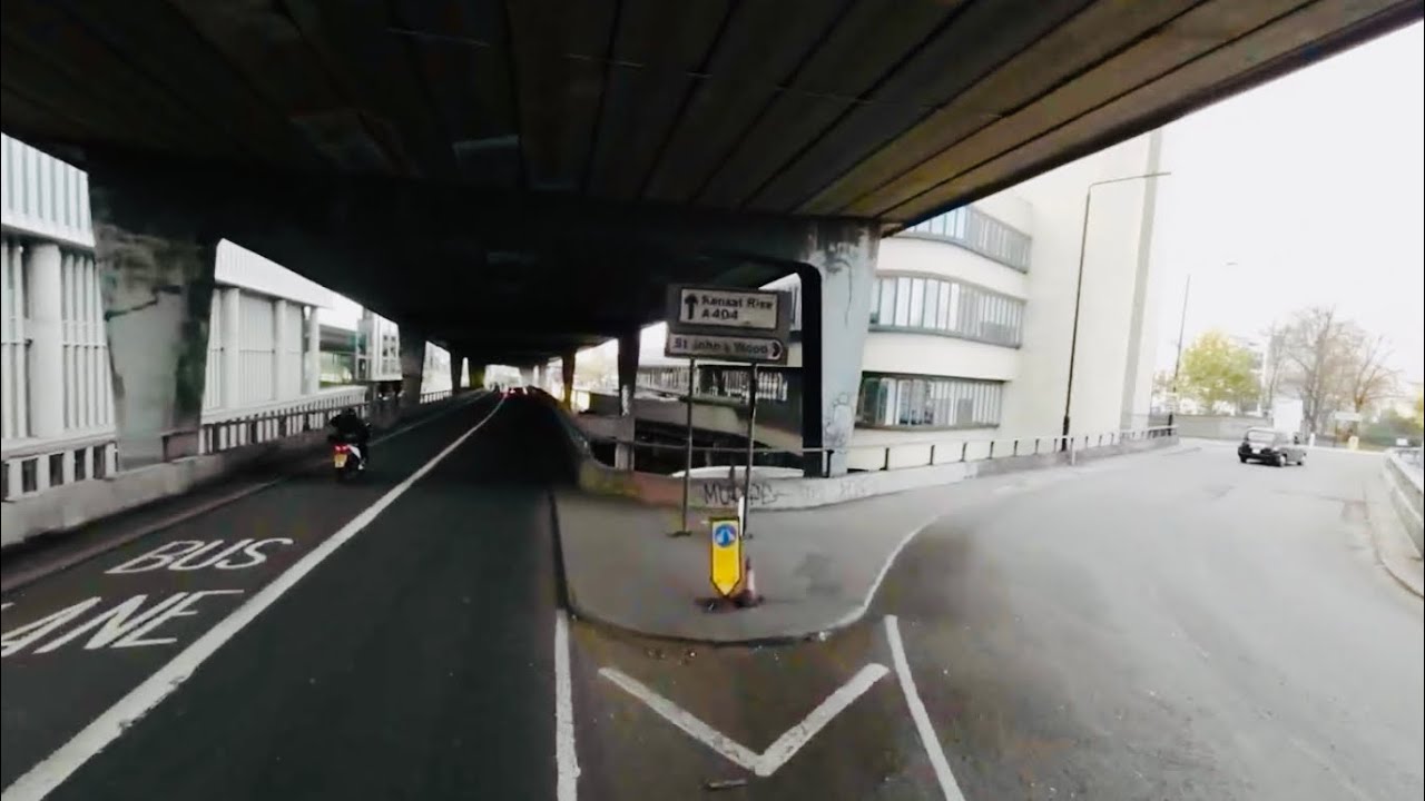 Driving most iconic road in London A404 Road (Harrow Road)