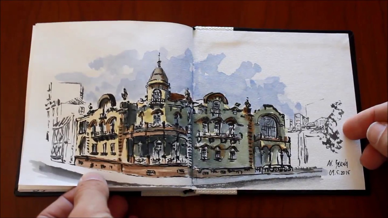 Complete urban sketching sketchbook 28