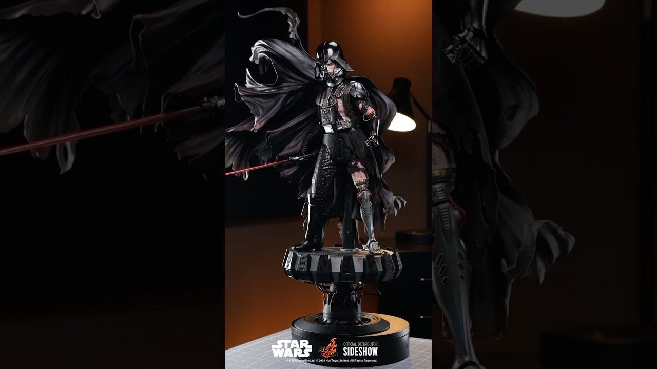 FIRST LOOK Hot Toys Darth Vader Battle Damaged Figure Unboxing 🔥