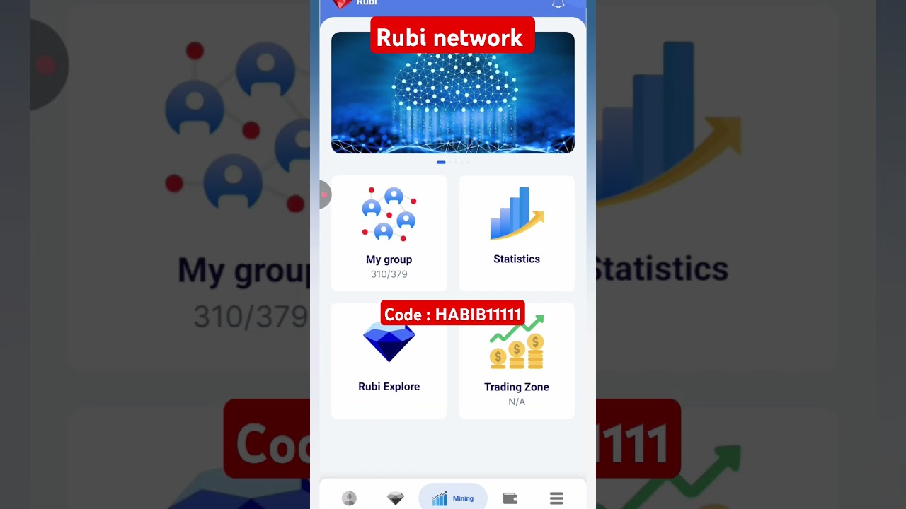 Rubi Mining app | Free Mining Daily Withdraw | Rubi Network
