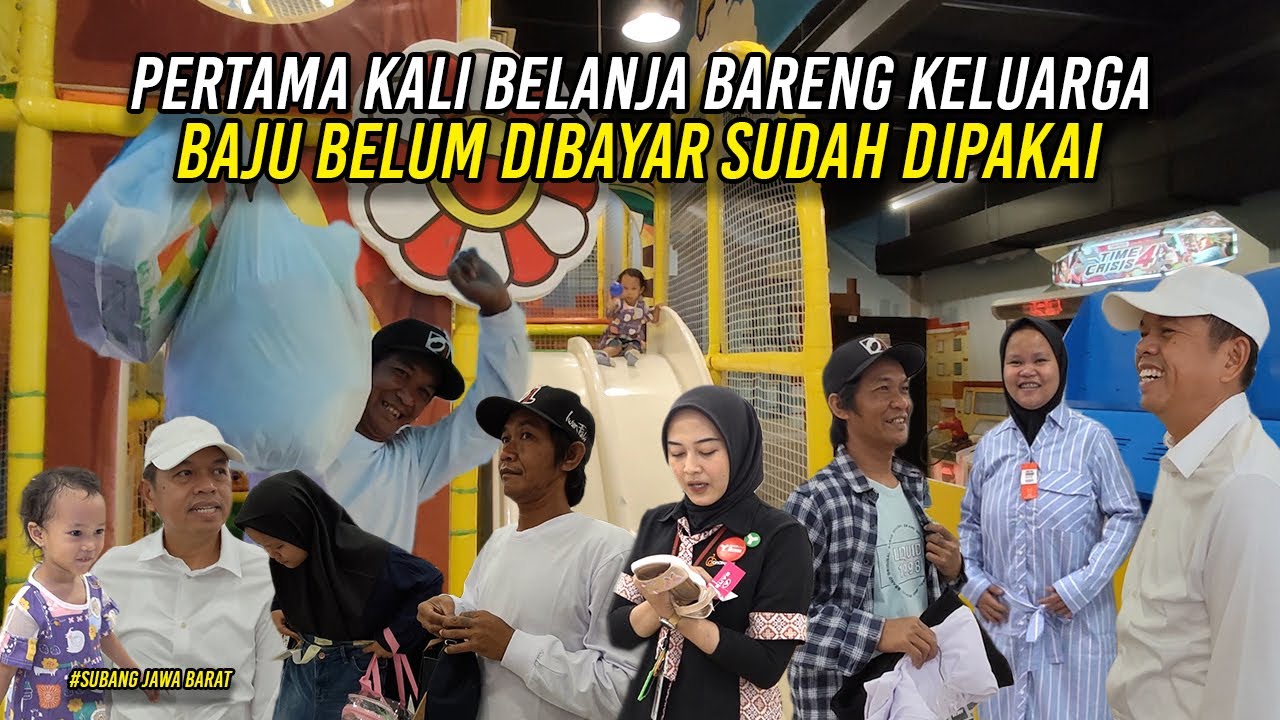 PERTAMA DALAM HIDUPNYA MANG ADO BELANJA BARENG KELUARGA | BAJU BELUM DIBAYAR SUDAH DIPAKAI