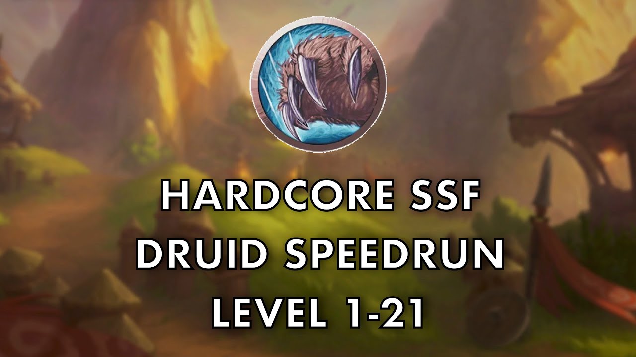 Hardcore Druid Speedrun Preview | Level 1-21