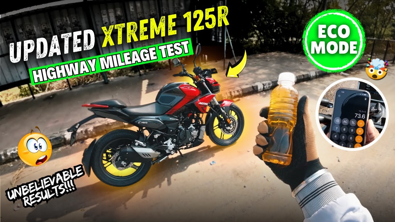 Updated Xtreme 125R Dual Channel ABS - Mileage King!! 😍| Highway Mileage Test - ECO Mode🔥
