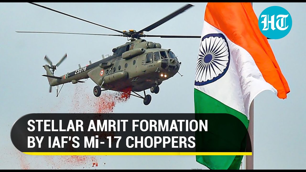 I-Day celebrations: IAF choppers shower petals in Amrit formation at Red Fort | Watch