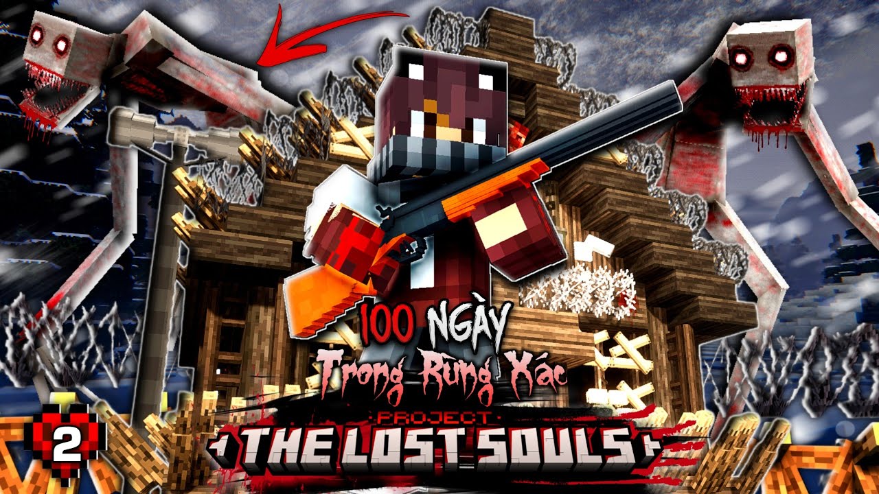 MINECRAFT NHƯNG TÔI PHẢI BẢO VỆ NHÀ MÌNH KHỎI CON QUÁI VẬT TRONG KHU RỪNG MA ÁM 100 NGÀY - PHẦN 2