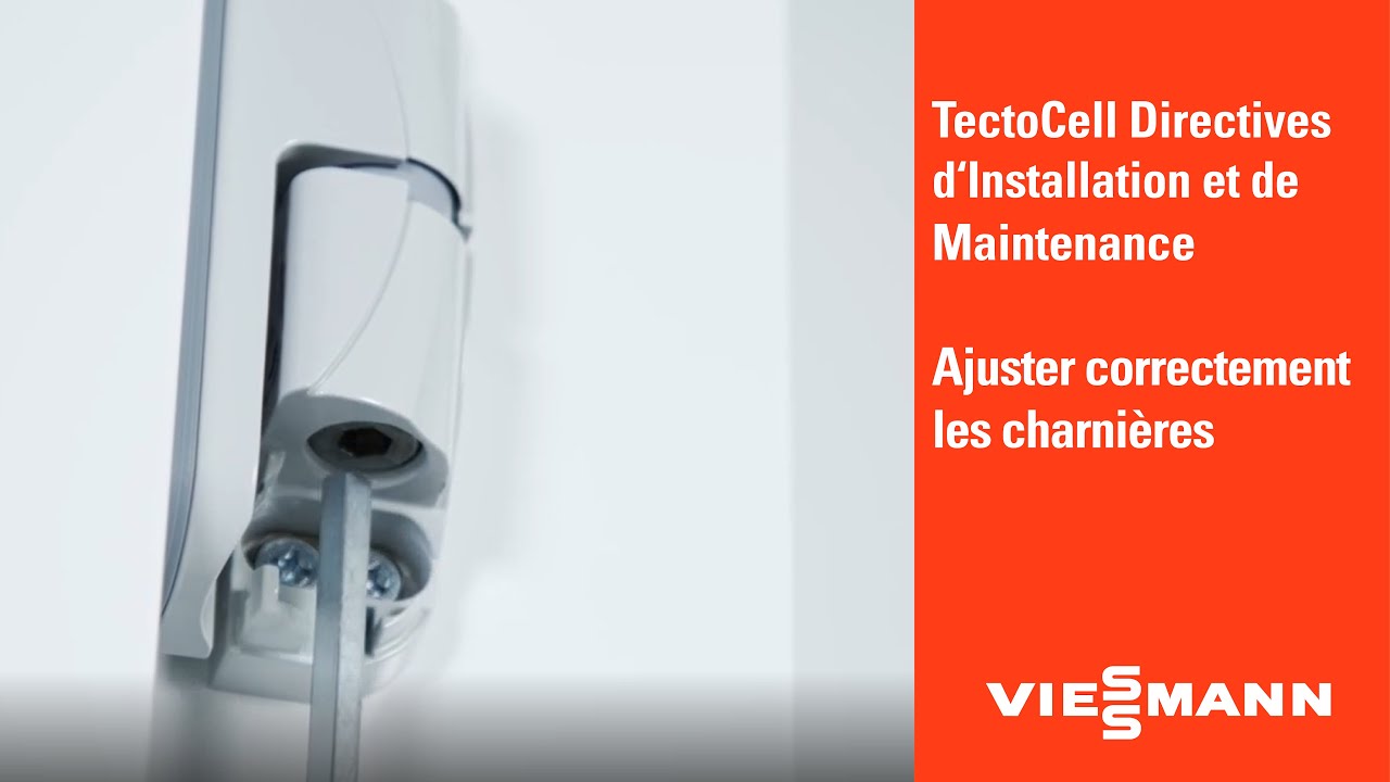 Adjuster les Charnières de la porte TectoCell | Viessmann Clean & Cold Solutions