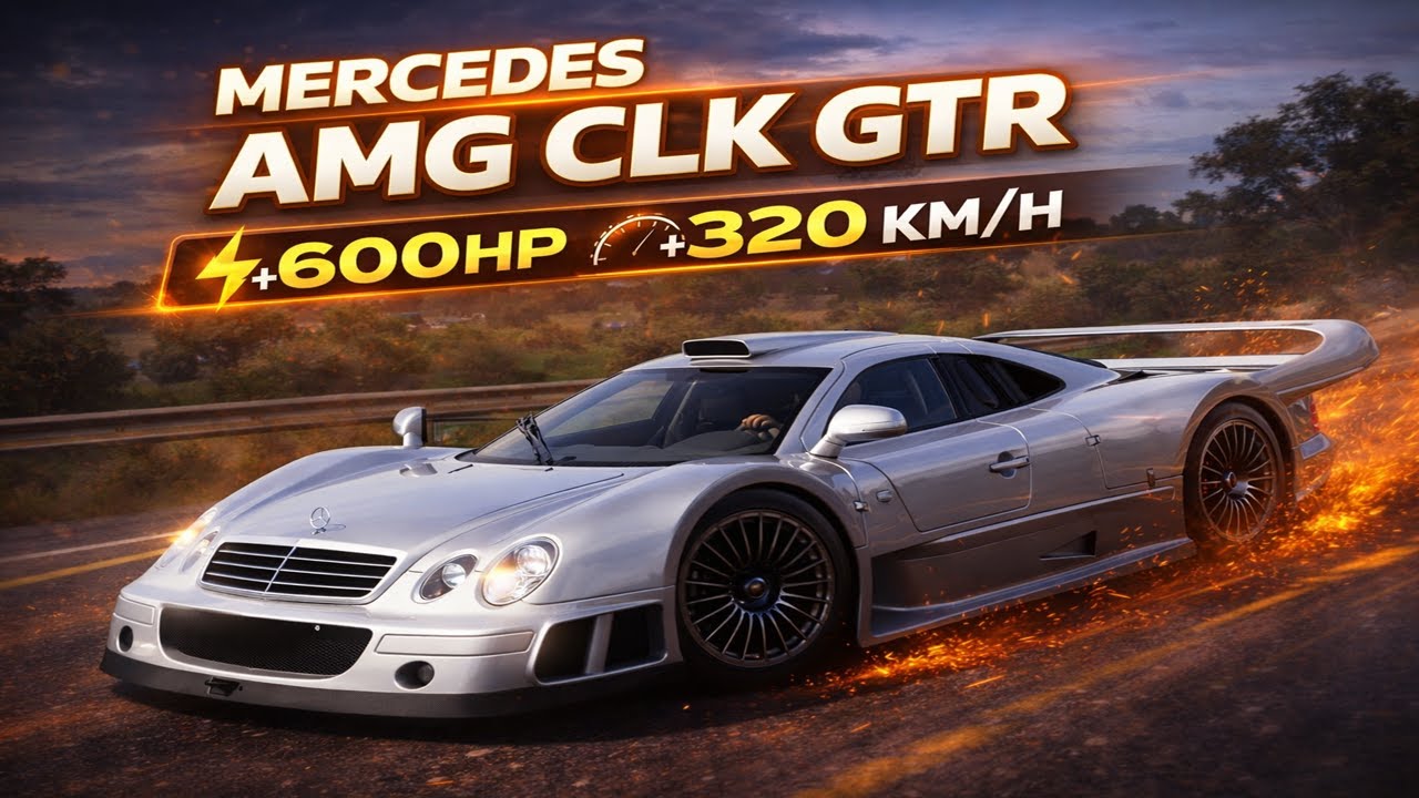 (4K) +600HP Mercedes Benz AMG CLK GTR (+320 km/h) - Forza Horizon 5